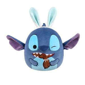 Stitch 8” Eating Chocolate Bunny Disney Squishmallows Plush